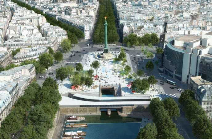 VIDEO: Work begins on final stage to make Paris' Place de la Bastille pedestrian friendly