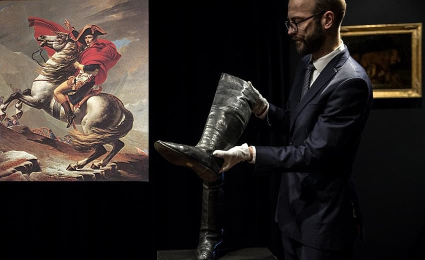 Napoleon's boots sold at Paris auction for €117,000