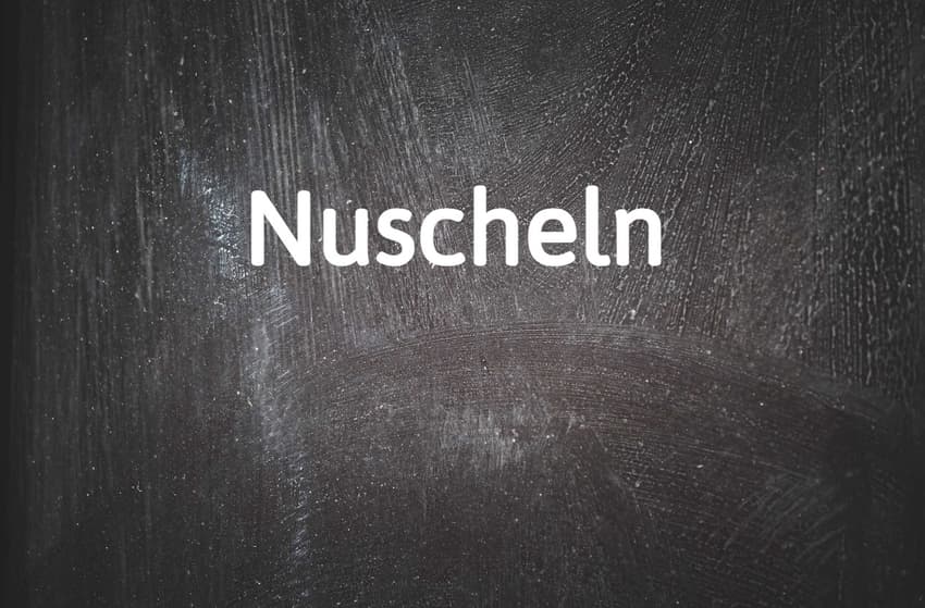 German word of the day: Nuscheln