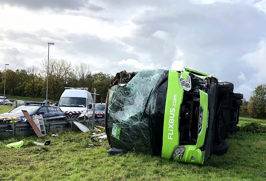 33 hurt after Paris to London Flixbus overturns in northern France