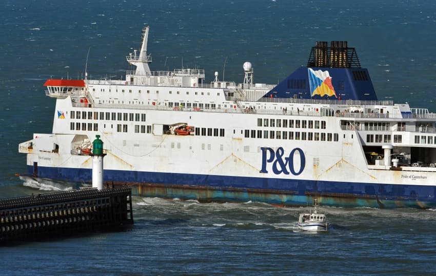P&amp;O ferry crew rescue migrant trying to swim from France to Britain