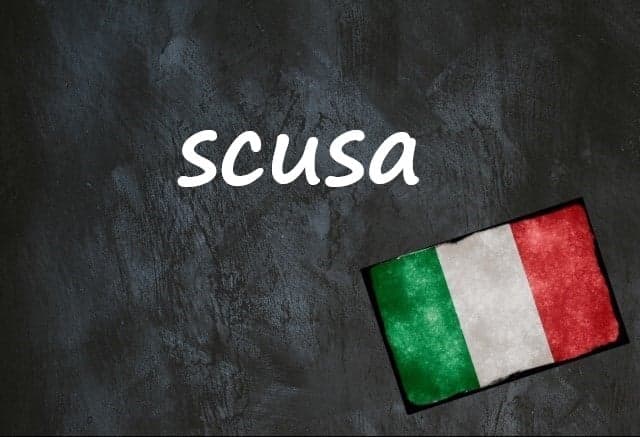 Italian word of the day: 'Scusa'