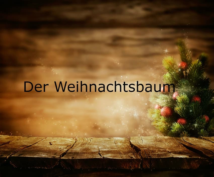 German Advent word of the day: Der Weihnachtsbaum