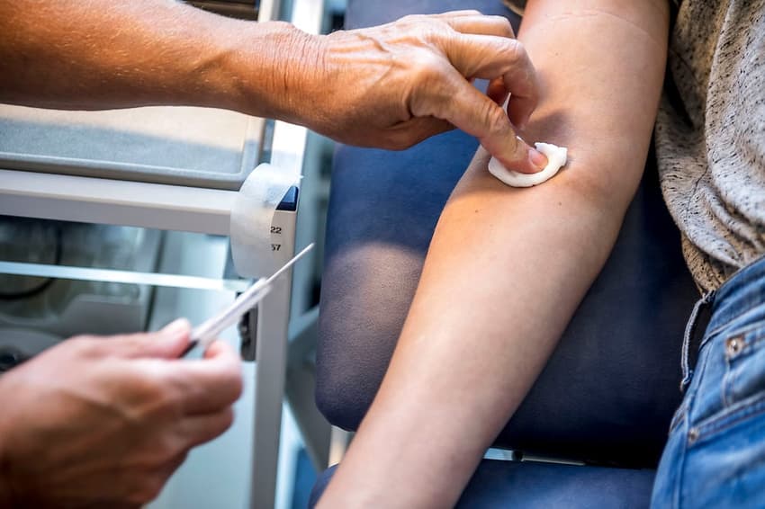 What are Denmark’s rules for giving blood?