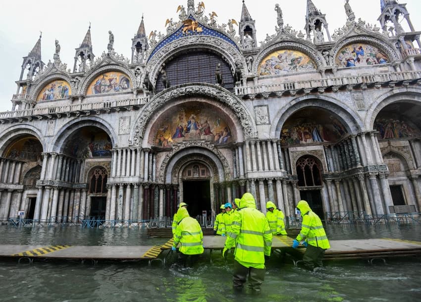 Venice plans glass wall to protect St Mark's basilica from flooding
