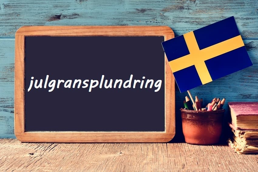 Swedish word of the day: julgransplundring