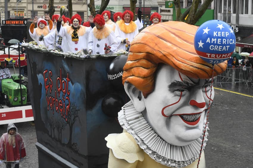 IN PICS: Trump, Brexit and AfD all targeted at Düsseldorf's Rosenmontag parade