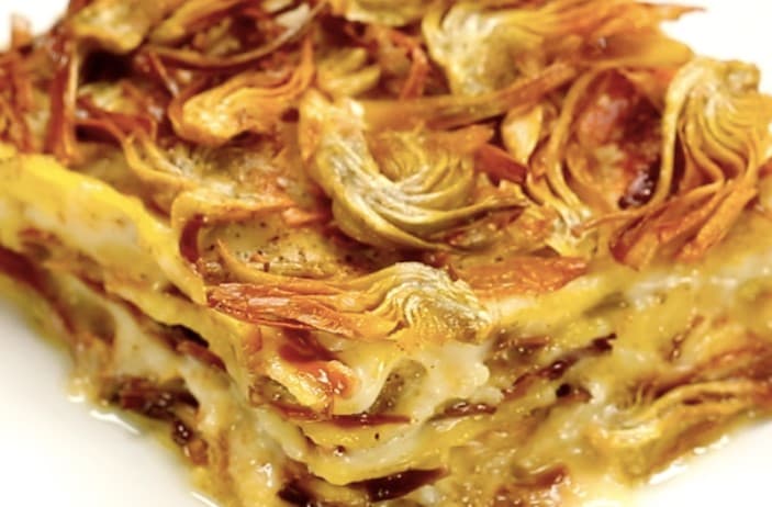 Italian recipe of the week: Lasagna con carciofi fritti