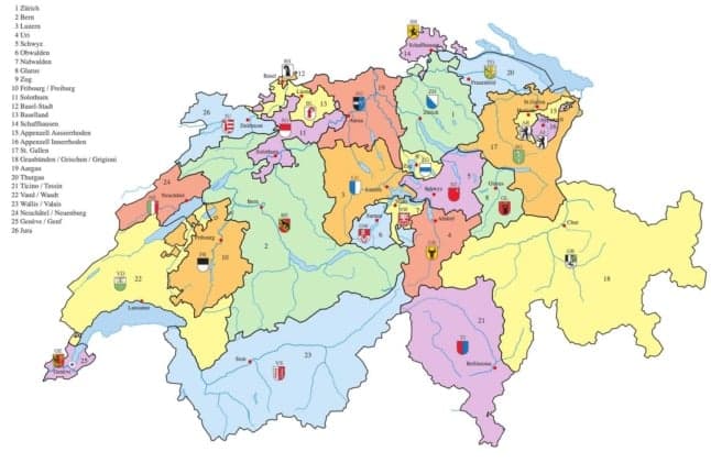The nine maps you need to understand Switzerland