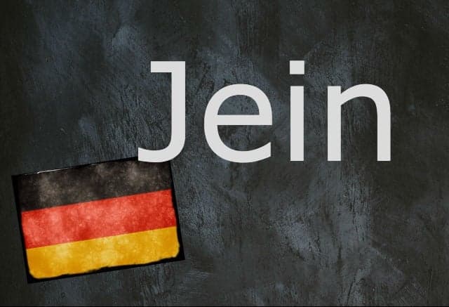 German word of the day: Jein