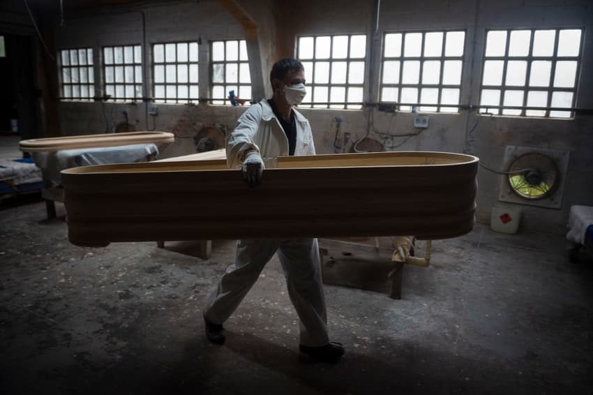 Coronavirus brings boom for coffin-makers in small Spanish town