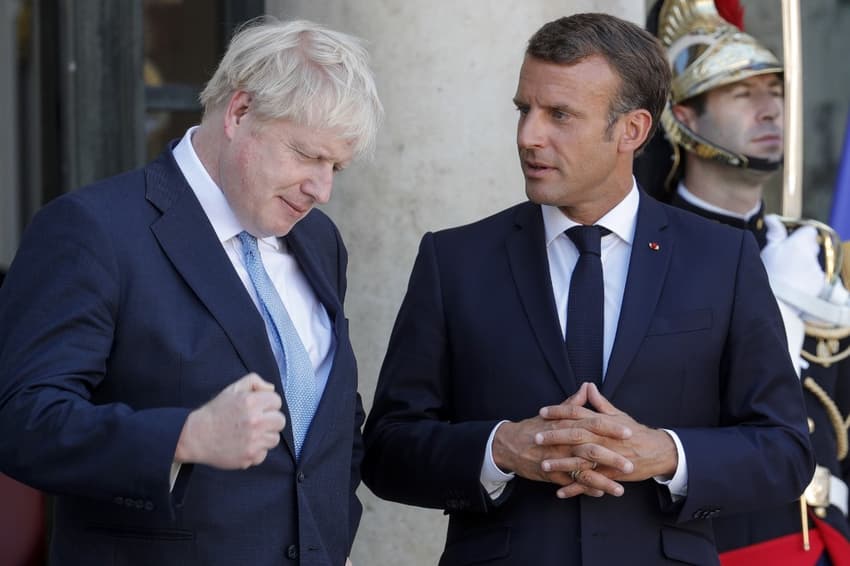 French president Macron sends message of support to Boris Johnson