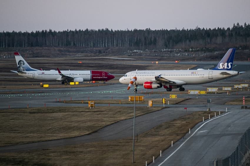 Airlines suspend flights between Sweden and the UK