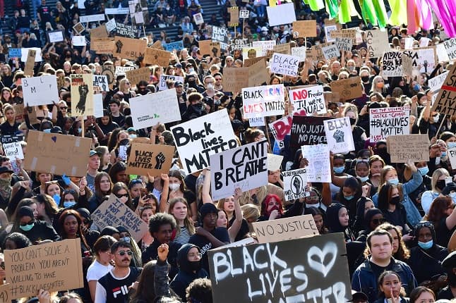 In Pictures: Thousands of Stockholmers protest against racism and police brutality