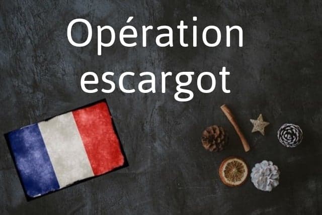 French phrase of the Day: Opération escargot