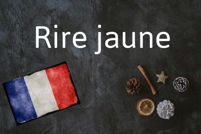 French expression of the day: Rire jaune