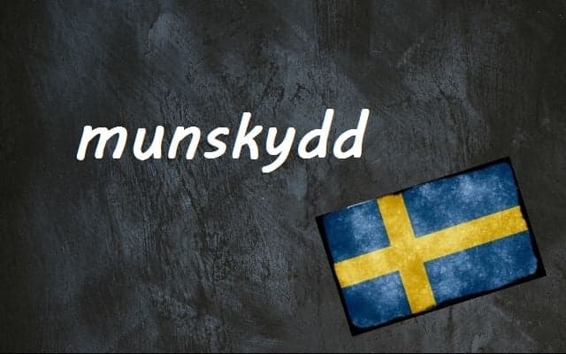 Swedish word of the day: munskydd