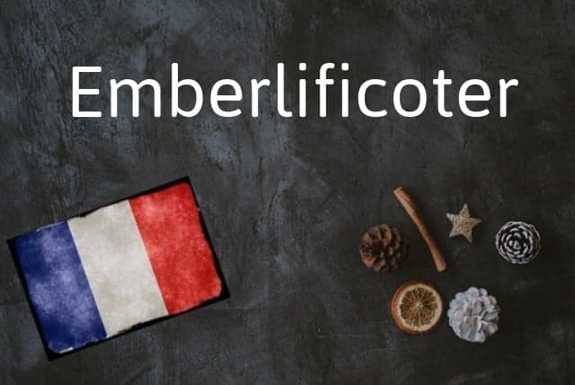 French word of the day: Emberlificoter