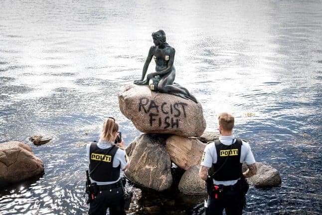 'Racist fish': Little Mermaid statue vandalised in Copenhagen
