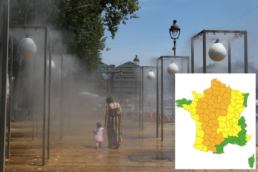Half of France on 'orange' weather alert as temperatures soar