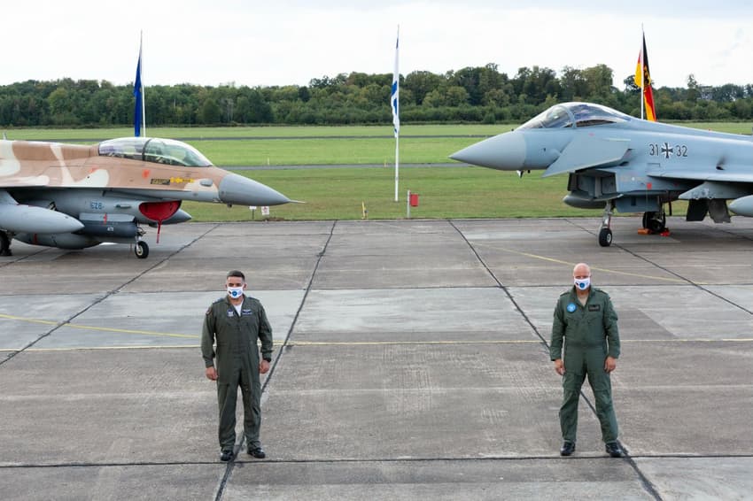 Israeli fighter pilots train in Germany in symbolic first