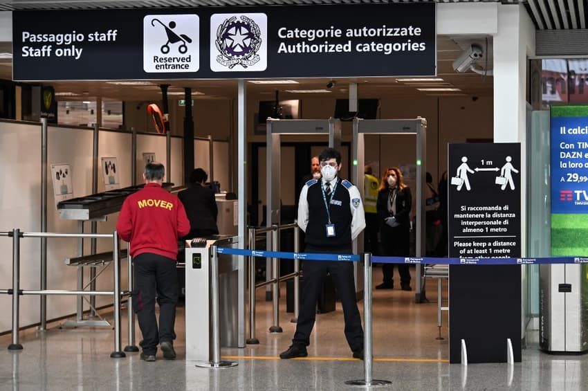 Italian health minister suggests Covid swab testing at all EU airports