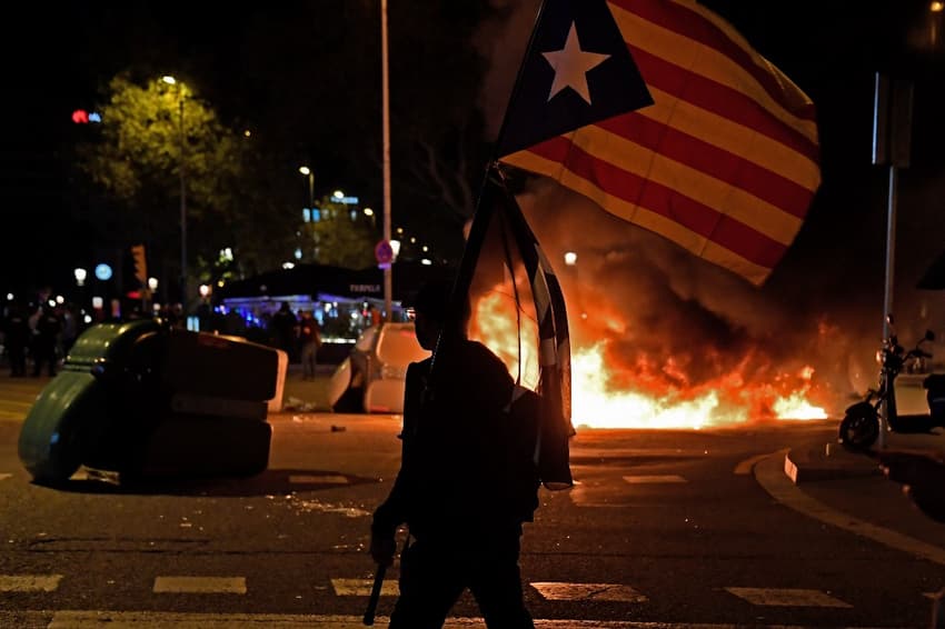 IN PICS: 16 arrested in Catalan referendum anniversary protests