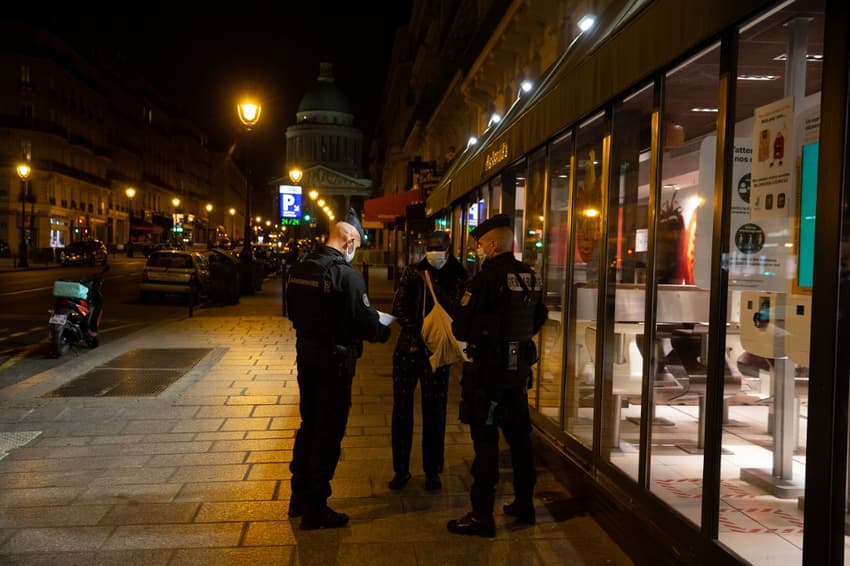 French police issue more than 3,000 curfew fines