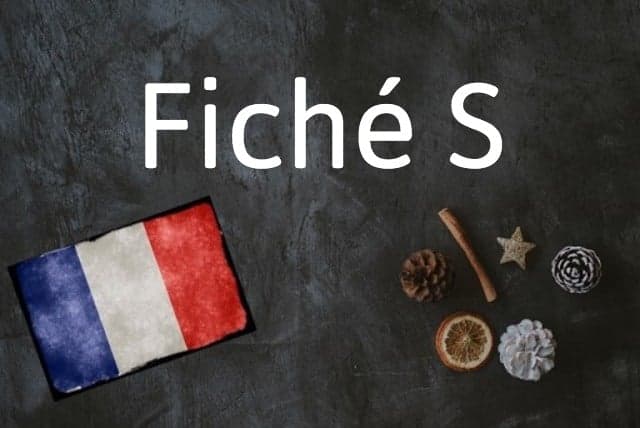 French word of the day: Fiché S