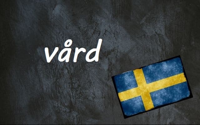 Swedish word of the day: vård