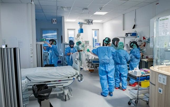 Covid-19 cases in intensive care are rising again in Sweden
