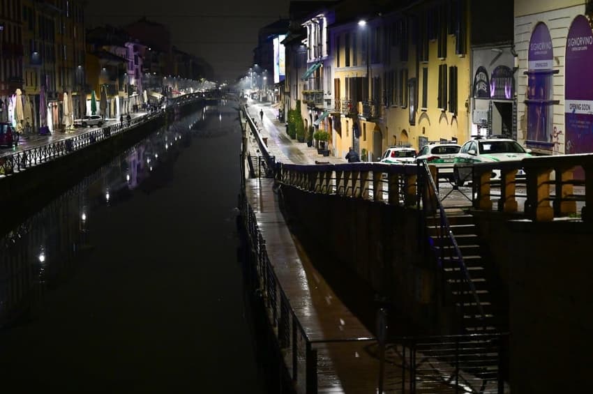 IN PHOTOS: Milan deserted as Italy's first curfew begins