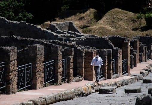 Italian researchers unearth remains of master and slave at Pompeii
