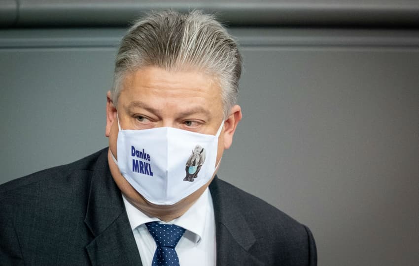 German anti-mask MP in hospital with coronavirus