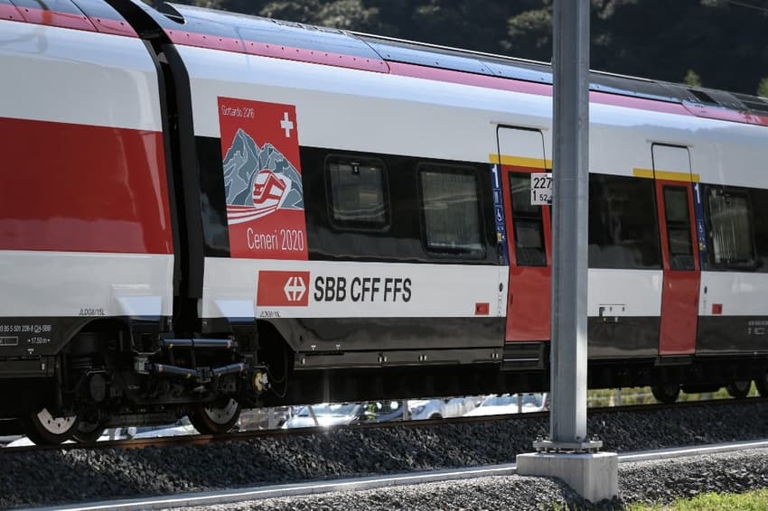 Where can you travel by international train from Switzerland this Christmas?