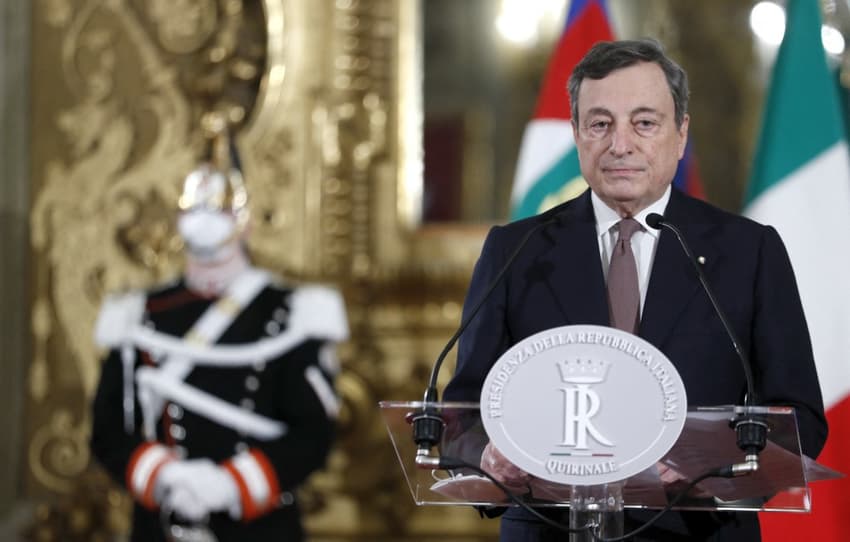 Mario Draghi formally takes helm of Italian government