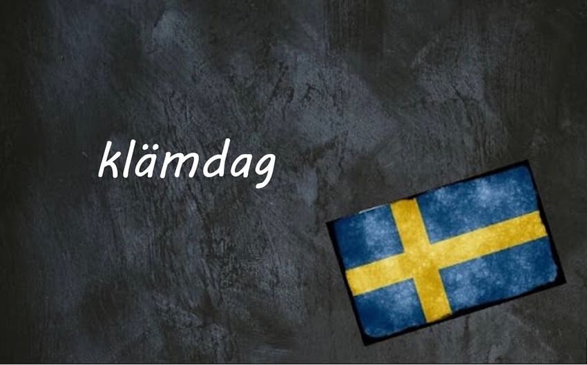 Swedish word of the day: klämdag