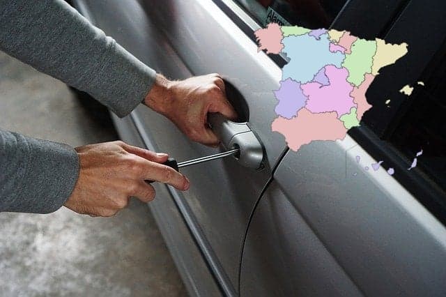 Where are you most likely to have your car stolen in Spain and which models are thieves after?