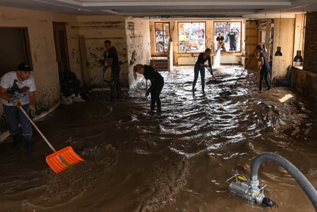 'We have to keep going': German spa town begins mammoth flood clean-up effort
