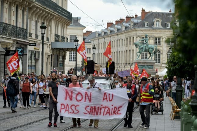 Where in France will see anti-Covid health pass protests on Saturday?