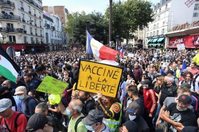 IN PICTURES: Over 200,000 people protest against health pass in France