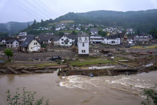 Merkel to visit flood-ravaged western Germany on Sunday