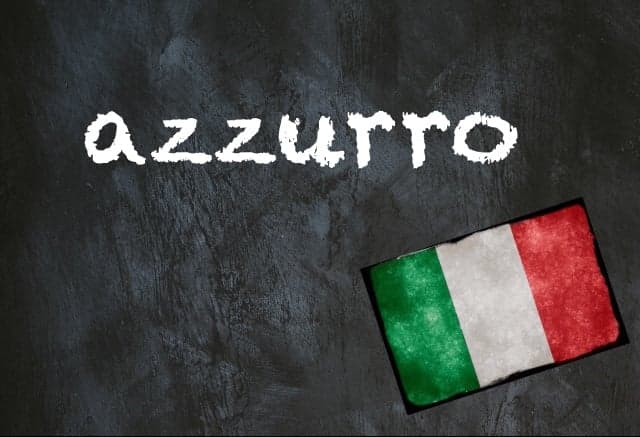 Italian word of the day: 'Azzurro'