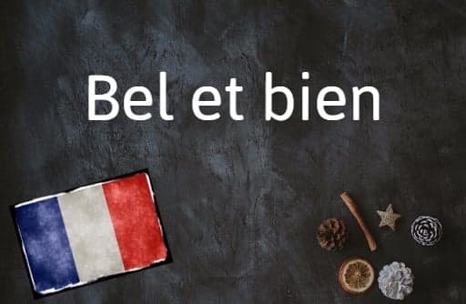 French phrase of the day: Bel et bien