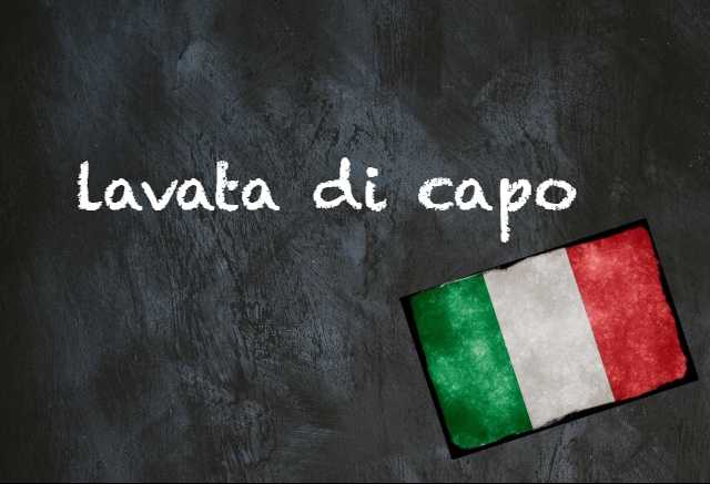 Italian expression of the day: ‘Lavata di capo’
