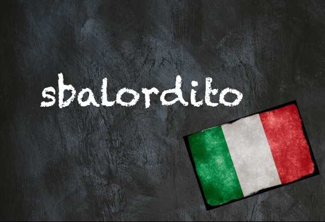 Italian word of the day: 'Sbalordito'