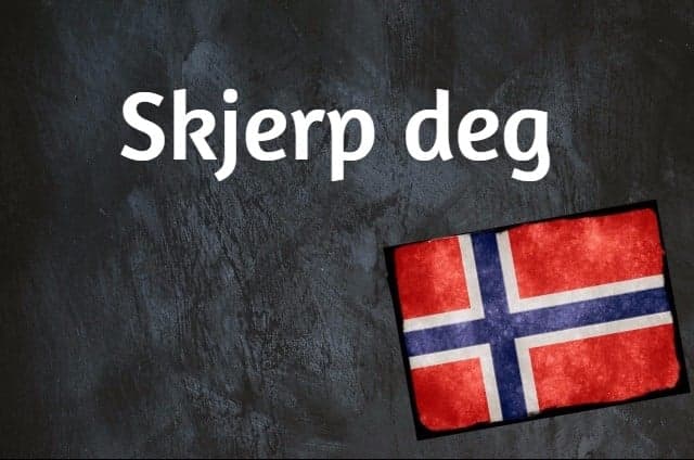 Norwegian expression of the day: Skjerp deg