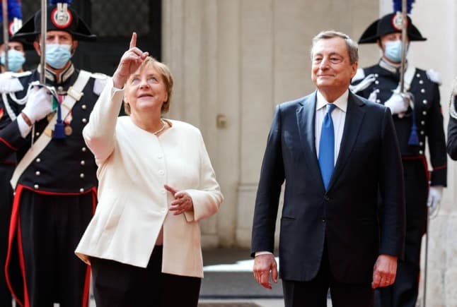 'We'll miss you': Merkel gets fond farewell in Rome