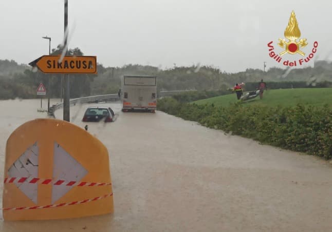 Storms in Italy: Two dead in flooding as Sicily still on alert