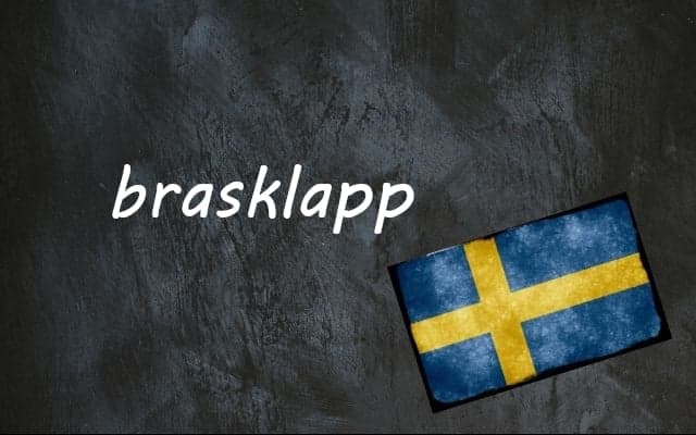 Swedish word of the day: brasklapp